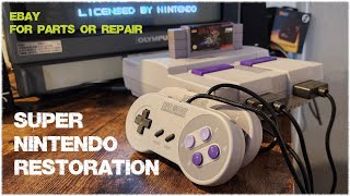 Super Nintendo SNES001 restoration [upl. by Alina]