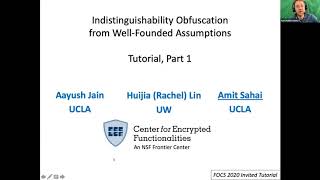 Indistinguishability Obfuscation Tutorial [upl. by Parik]