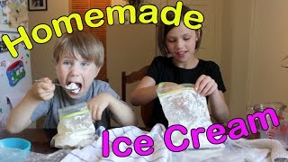 How to Make Homemade Ice Cream using Plastic Bags [upl. by Newby]