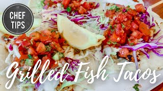 Grilled Fish Taco Recipe [upl. by Ahsenav]