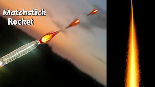 How To Make Matchstick Rocket 🚀 [upl. by Atteirneh551]