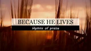 Hymn Because He Lives piano hymns instrumental with lyrics [upl. by Gabriella]