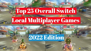 Top 25 Nintendo Switch Coop  Local Multiplayer Games Overall  2022 Edition [upl. by Rosemari]