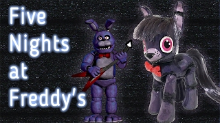 Custom FNAF BONNIE PONY Five Nights At Freddys MLP Crossover Tutorial [upl. by Ylerebmik]