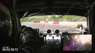 Pagani Zonda R  Nurburgring lap [upl. by Namyaw935]