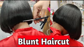 Advance Blunt Haircut By Renu Chauhan 2021  Blunt Haircut  Baby Haircut  Blunt Hair Cutting [upl. by Cynthea717]