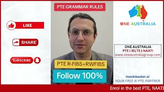 PTE NAATI amp IELTS Coaching  PTE Grammar Rules Made Simple [upl. by Audette]