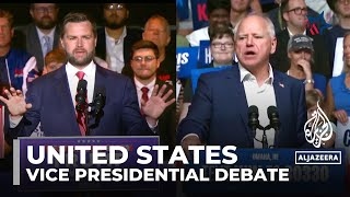 Vance and Walz to face off in US vice presidential debate What to know [upl. by Atalya]