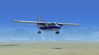 Landing a Britten Normen BN 2B at at Ndola Airport Zambia in FSX [upl. by Adiaros]