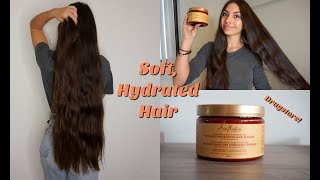 Easy Hydrating Hair Mask  Shea Moisture Manuka HoneyMafura Oil [upl. by Wilhelmina]