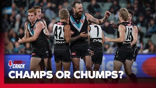 Can the much hyped midfield of Port claim vengeance over Carlton 😬  First Crack  Fox Footy [upl. by Elleon208]