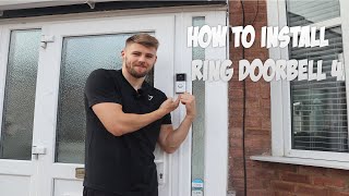 HOW TO INSTALL RING DOORBELL 4 [upl. by Gesner188]