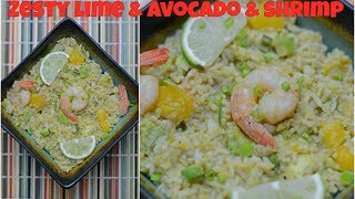 Shrimp Mango Avocado Rice Tasty Easy Dinner Recipes [upl. by Kessiah]