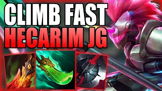 HOW TO USE HECARIM JUNGLE IN ORDER TO CLIMB OUT OF LOW ELO QUICKLY Gameplay Guide League of Legends [upl. by Laetitia]