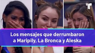 Maripily La Bronca y Aleska se quiebran al escuchar a sus familias  TELEMUNDO 40 [upl. by Sonitnatsnok]