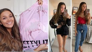 HUGE PRETTY LITTLE THING HAUL ft KELLY GALE collection  Valentine’s Day outfits😍 [upl. by Zsuedat]