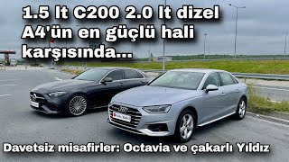 Audi A4 40TDI Quattro vs Mercedes C200 4Matic Performans Kıyaslaması [upl. by Ruddie]