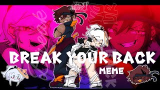 Break your back  MEME Animation  FNF Vs Imposter V4 but human  Among Us [upl. by Nillek]