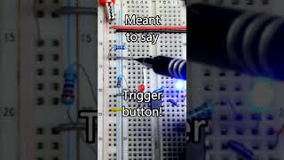 Monostable Mode 555 Circuit short shorts electronics [upl. by Cherilyn]