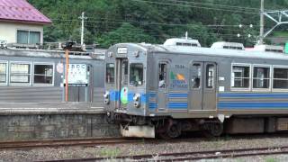 弘南鉄道大鰐線1430中央弘前行・no1・大鰐駅発車 [upl. by Ikoek]