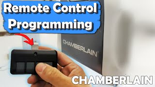 How to Program Chamberlain Garage Door Opener Remote [upl. by Hctim]