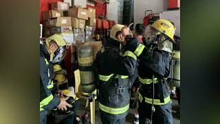 SCBA Proficiency and Hazmat Awareness Training  News Report  BFPtv [upl. by Ahtiek]