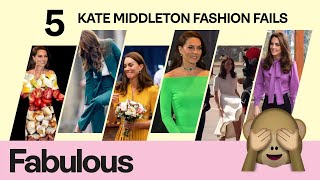 Five times Kate Middleton suffered hilarious fashion blunders [upl. by Khalsa]