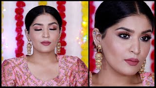 Simple Affordable Monochromatic Makeup Tutorial  Diwalog 2021 Day 14  Shreya Jain [upl. by Ciccia669]