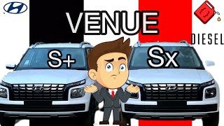 venue s plus vs venue sx diesel 2024 compressor which is value for money variant in venue 2024 [upl. by Gerianna]