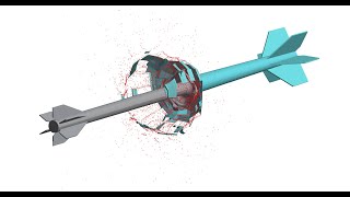 120 mm M829 APFSDS Vs 125 mm BM 15 APFSDS  APFSDS Collision  Armor Piercing Simulation [upl. by Kerekes130]