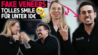 Fake Veneers aus dem Internet Wir testen Zähne unter 10€ [upl. by Nuahsal]