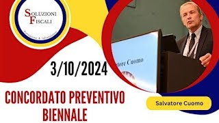 CONCORDATO PREVENTIVO BIENNALE  verso la conclusione [upl. by Saidel]