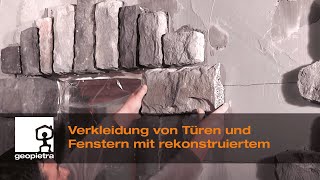 GEOPIETRA®  Verkleidung von Türen und Fenstern mit rekonstruiertem  Official Video 🇩🇪 [upl. by Dreeda875]