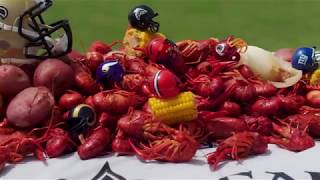 2018 Saints Schedule Release Video  Crawfish Boil [upl. by Arlena596]