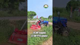 मिनी ट्रैक्टर 5 फ़ीट रोटावेटर के साथ ॥28hp Mini Tractor Performance test with 5 feet rotavator [upl. by Olcott134]