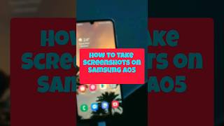 How to take Screenshots on SAMSUNG GALAXY A05 shorts [upl. by Onairelav726]