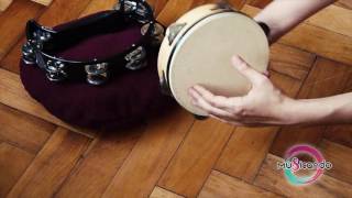 PANDERETA Tambourine TUTORIAL  Otras formas Parte 1 [upl. by Aryan894]