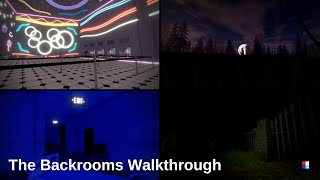 The Backrooms🚪Sublevels Walkthrough  Roblox [upl. by Hazmah]