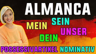 Eski VideoYENILENDI Almanca Possessivartikel im Nominativ meindeinsein [upl. by Lohman22]