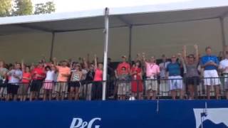 Fans Celebrate Stacy Lewis win at the Walmart NW Arkansas Championship Presented by PampG [upl. by Laehpar]