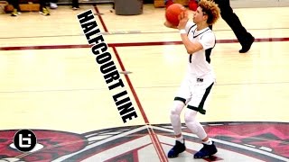 LaMelo Ball Crazy Halfcourt Shot POINTS at The Line Then PULLS UP From It LOL Stephen Curry Who [upl. by Danielle]