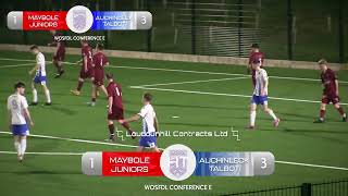 Maybole Juniors 20s 15 Auchinleck Talbot 20s  WOSFDL Conference E  081124 [upl. by Hogen51]