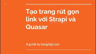 Deploy Strapi và Quasar lên Heroku Vercel [upl. by Anivlis]