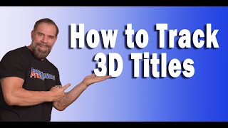 Easy track 3D text titles Corel VideoStudio 2022 [upl. by Anehs]