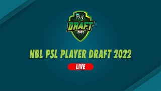 HBL PSL Player Draft 2022 Live HBLPSLDRAFT HBLPSL7 [upl. by Naliorf]