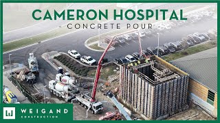 Massive Concrete Pour at Cameron Hospital [upl. by Yoshiko]