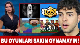 HABERLERE ÇIKAN TEHLİKELİ OYUNLARI OYNADIM  Brawl Stars Minecraft Roblox Yandere [upl. by Abott]