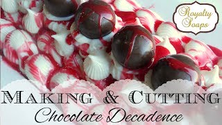 ♕ Making amp Cutting Chocolate Decadence Soap ♕ [upl. by Bondie767]