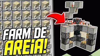 FARM de AREIA AUTOMÃTICA no Minecraft Bedrock 119 Windows 10 Xbox PS4 PE [upl. by Whit]