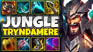 THREE HOURS OF HIGH ELO JUNGLE TRYNDAMERE GAMEPLAY TRYNDAMERE MOVIE [upl. by Nimajeb]